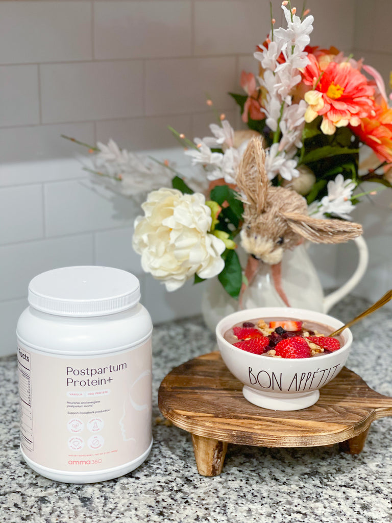 Acai Bowls with our Postpartum Protein+ Powder