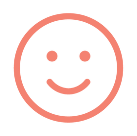 mood enhancer icon shaped like a happy face